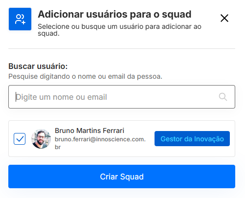 Gestão de Squads